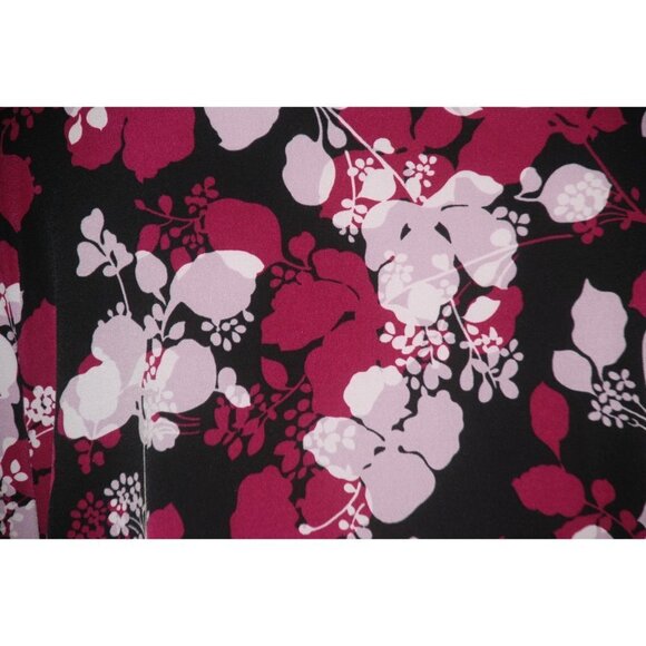 Covington Women's Floral Blouse Top Plus SZ 1X Scoop Neckline Faux Cami Stretch - Picture 6 of 7